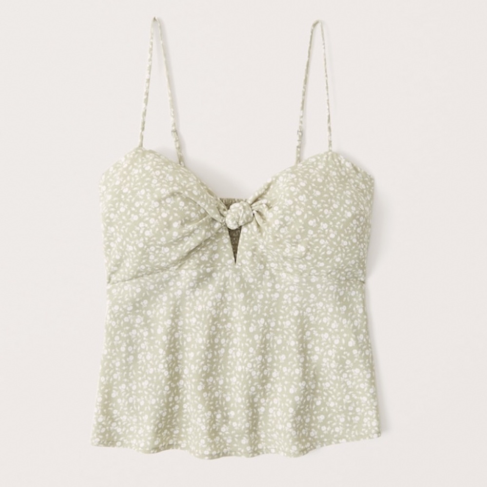 ABERCROMBIE KNOT FRONT CAMI